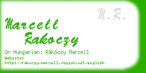 marcell rakoczy business card